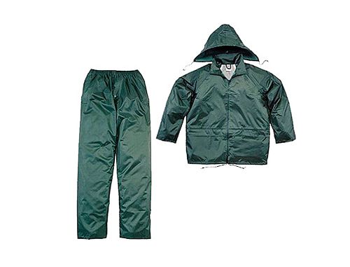 Conjunto de chuva deltaplus 400 poliester/pvc verde tamanho m , Deltaplus , 154367 , 3295249004958